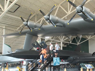 Three Pratt & Whitney R4360s and the SR-71