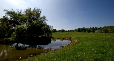 Lake and house