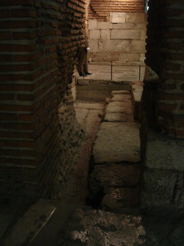 Roman ruins under the streets