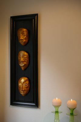 masker seating,guld trio, såld