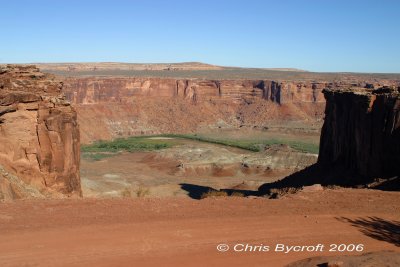 Overlook of Mineral Bottom in Labyrinth Canyon, before the drive down to the Green River.