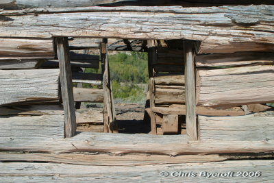 Outlaw cabin window