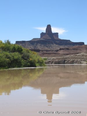 The Butte of the Cross with reflection
