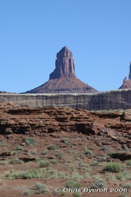 Candlestick Tower above White Rim - from Turks Head