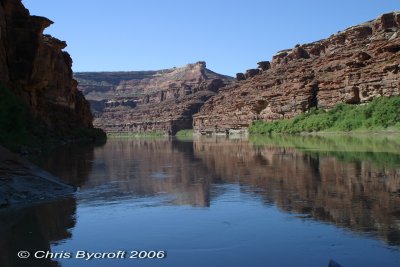 New Canyon wall formations - known as Elephant Canyon formation