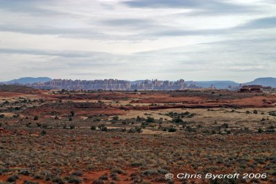 A view towards the Needles District also of Canyonlands National Park