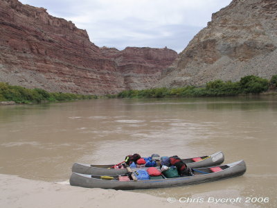 Canoes at confluence