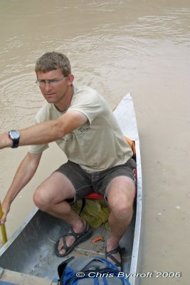 Roy - paddling at last!