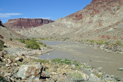 The first two rapids of Cataract Canyon - known as Rapid 1 and Rapid 2