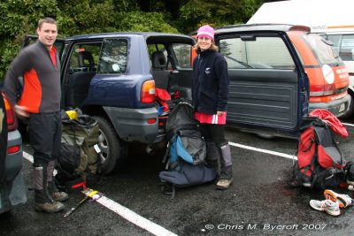 Geoff and Judy - gearing up to leave