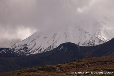 Ngauruhoe in the clouds