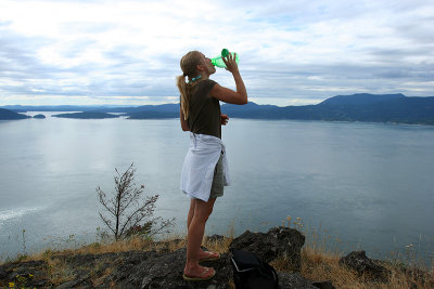 drinking my water as commanded by the capt'n