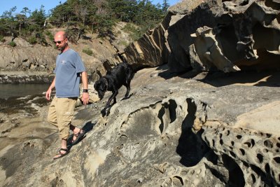 nathan on rocks at matia