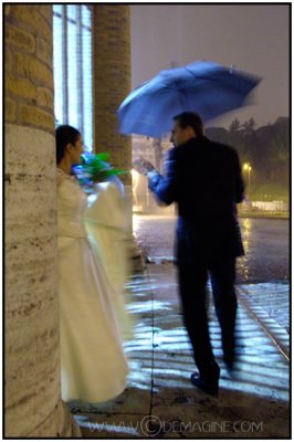 a wedding at the Colosseum, or must I say wetting....