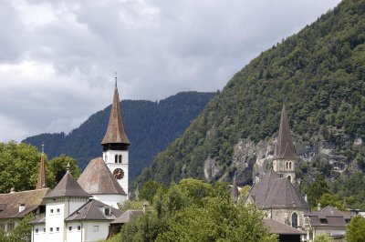 Two Churches in Interlaken