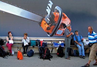 Waiting for the bus