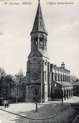 65 - Corrèze.- BRIVE. - L'Eglise Saint-Sernin