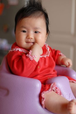 Finger Sucker In Bumbo