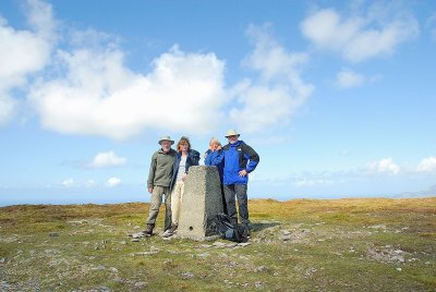 Op de top van de Sliabh an Iolair (= Mount Eagle)