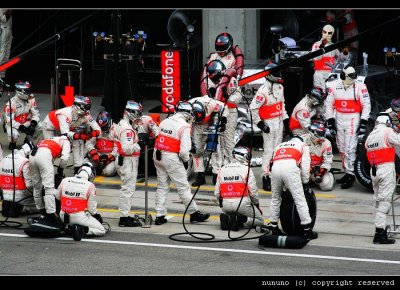 McLaren Ready for Pit Stop