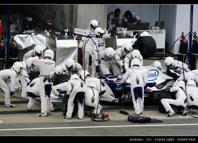 Heidfeld Pit Stop