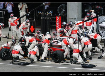 Alonso Pit Stop