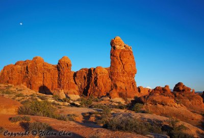 Garden of Eden Sunset and Moonrise