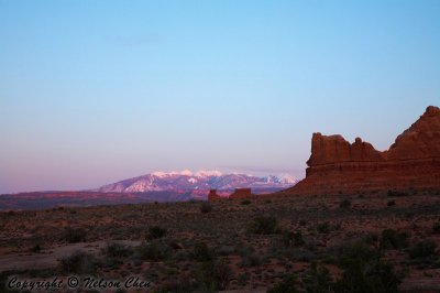 Sunset at Arches NP
