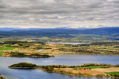 Norefjell  - view from Kongens Utsikt - hdr versjon