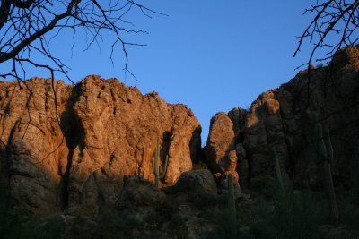 Early morning shot of the south side of Magma Ridge