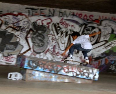 skateboarding