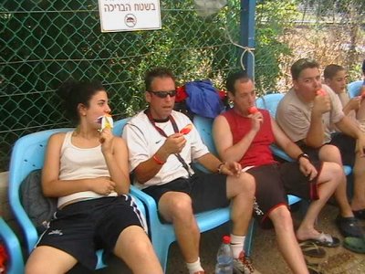 Coaches at the pool