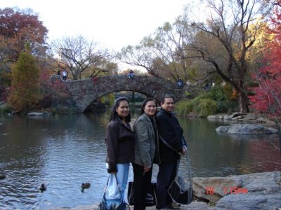 With Ed and Dessa at the Central Park Lagoon