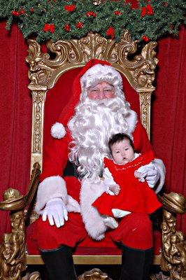 Keera with Santa 2006