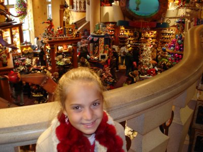Sarah in the Disney store