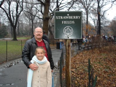 Sarah and I at Strawberry Fields