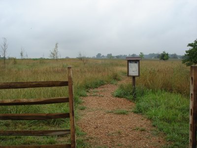 The start of the Cornfield Trail