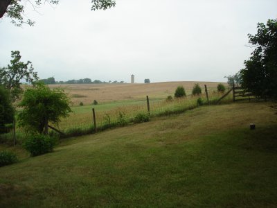 View toward Sunken Road at Roullet House