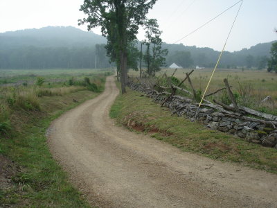 Bushman Lane, Hood was wounded on this road