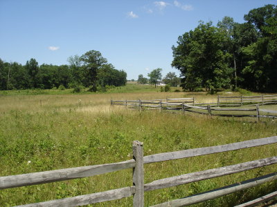 View of Trostle house from 6th Corps Lines