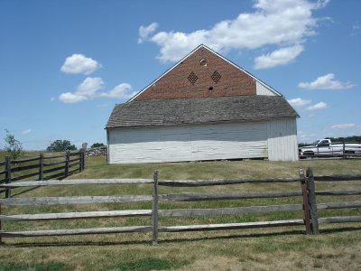 Trostle Barn showing shell damage