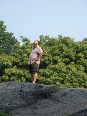 Me on a rock in Central Park