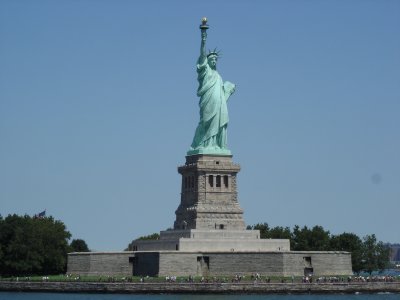 From the boat on our way out