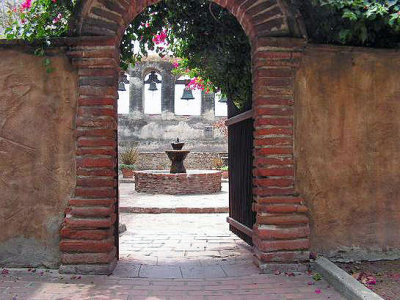 Fountain at the Mission San Juan Capistrano