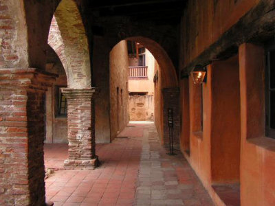 Hallway at the Mission San Juan Capistrano