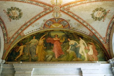 The Library of Congress - Ceiling Mosaic and Fresco
