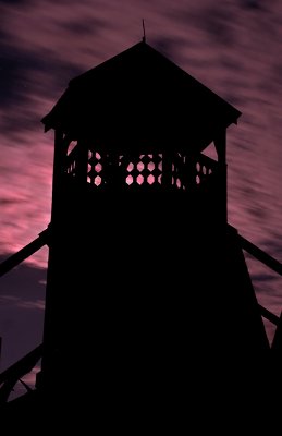 pavilion tower  at night