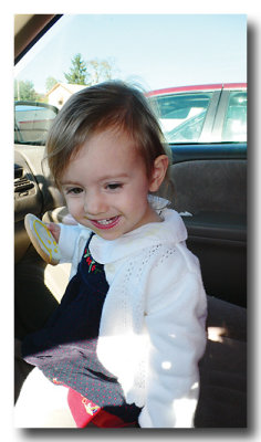 Lorelei enjoys a Smiley Cookie from EatnPark before we head...
