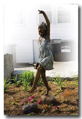 And by the waterfront, sculpture reflects our joy in the warmer weather!