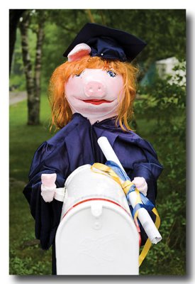 June 4: June is graduation month and a student pig is ready!